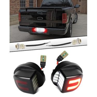 Imagem de Luzes de placa de licença LED com chicote de soquete para Ford F150 1990-2014, para Super Duty F250 F350 F450 F550 1980-2016, para 1983-2011 Bronco Ranger Explorer Excursion Expedition Luz de etiqueta