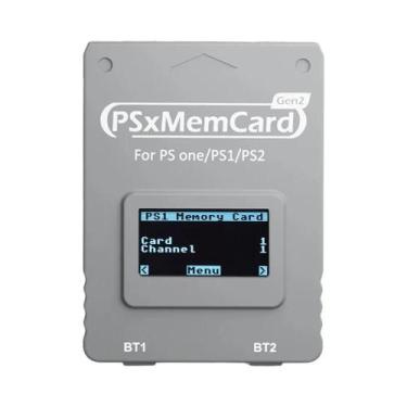 Imagem de Cartão De Memória PS1 PS2 Bitfunx Gen2 Para Armazenamento De Jogos Par