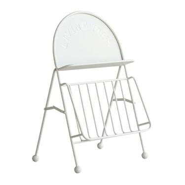 Imagem de LMJYU Suporte de revistas simples suporte de brochura moderno suporte de mesa estante de armazenamento escritório pequeno rack de dados suporte de jornal ornamentos porta-revistas organizador