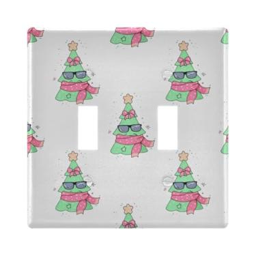 Imagem de Burbuja Capa de placa de parede para interruptor de luz de árvore de Natal, placa decorativa de parede, parafusos incluídos, 2 faixas
