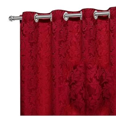 Imagem de CORTINA JACQUARD SALA E QUARTO(VERMELHA)