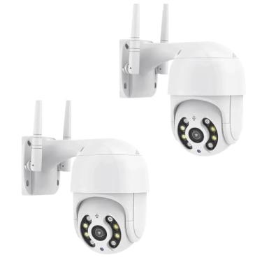Imagem de Kit 2 Câmeras Wi-Fi IP Mini Speed Dome 2MP 3.6mm ICSSE A8