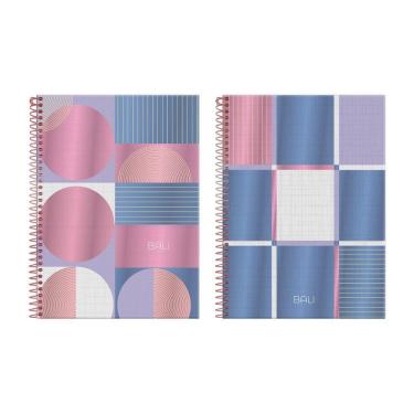 Imagem de Caderno Universitário Capa Dura 1 Matéria 80 Folhas Bali Foroni Estampa 1