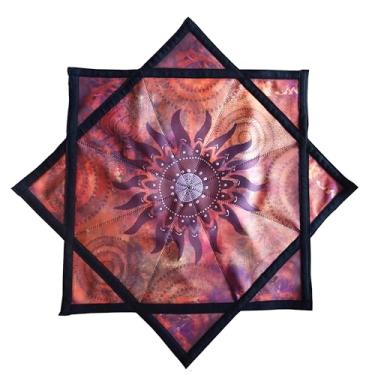 Imagem de IKWZ Flow Star Spinning Cloth Juggling Rotate Fingertip Dapo Double Print, 26 inch (L01-style1)