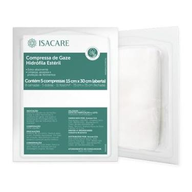 Imagem de Compressa de Gaze Esteril Isacare 5 Unidades