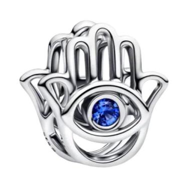 Imagem de Pingente Retro De Coração Com Lua E Caveira Prateada Para Mulheres, Pu