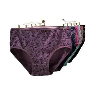 Imagem de Calcinhas De Algodão plus Size Para Mulheres, Estampa Sexy, Cintura Mé