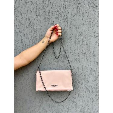 Imagem de Bolsa Carteira festa Clutch Rock Dobrável Alças removível em corrente 