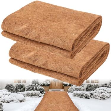 Imagem de HFYZZ Pacote com 2 tapetes antiderrapantes de gelo e neve de 17,7 x 118 polegadas, tapetes de neve de fibra de coco natural grossa para uso ao ar livre, inverno, passarela, porta, jardim, corredor