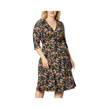 Imagem de Vestido feminino plus size de malha primavera e outono - NONE, BR-G4, 