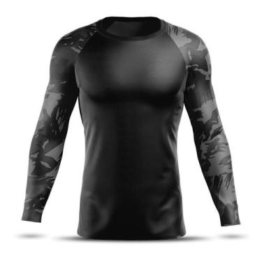 Imagem de Camisa Térmica Baixa Pace Colegial Segunda Pele Rashguard Camuflada Ac