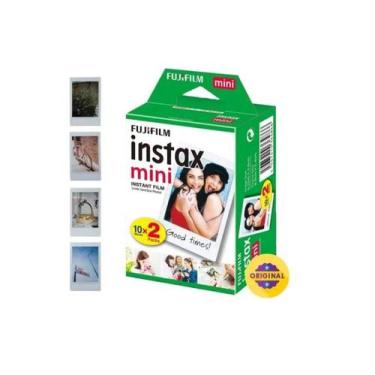 Imagem de Filme Instantâneo Instax Mini FujiFilm Kit com 20 Fotos 54x86 mm, 20