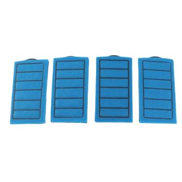Imagem de CUOFYUNL 4pcs cartuchos de filtro azul aquário tartaruga tanque elemento de filtro de carbono substituição