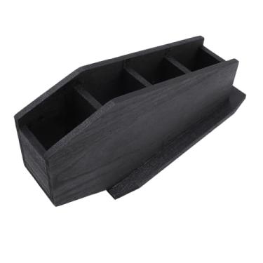 Imagem de KUIDAMOS Organizador de Ferramentas para Arte Em Unhas, Elegante Suporte de Pincel de Maquiagem de Madeira para Uso Em Salão de Beleza, Estrutura Compacta para Fácil Acesso