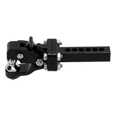 Imagem de HUIOP Gancho de Reboque de Carro RC, Gancho Reboque Carro Controle Remoto Resistente Ao Desgaste Liga Alumínio Com Acessórios Esteira RC, para 1/10 para SCX10 (Preta)