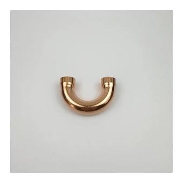 Imagem de Cobre 180 cotovelo encanamento encaixe de tubulação água gás óleo Scoket solda extremidade alimentação 180 graus 28 mm x1,2 mm x88