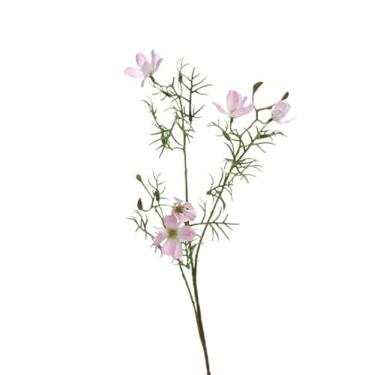 Imagem de Flores artificiais para decoração moderna simulada margarida vaso de casamento arranjo de flores adequado para casa, sala de estar, escritório, ornamentos de mesa, plantas e flores artificiais (B)