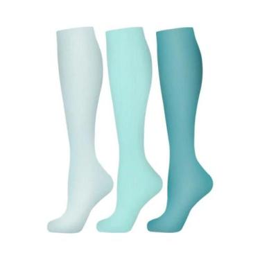 Imagem de Meias De Compressão Masculinas 3 a 6 Pares Para Esportes Ao Ar Livre, 