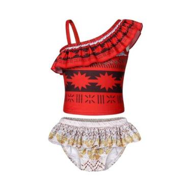 Imagem de Maiô De Princesa Moana Para Meninas, Biquíni De Verão Para Crianças, C