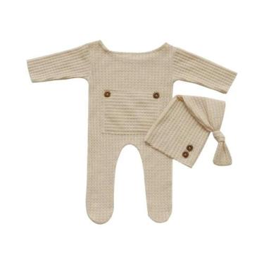 Imagem de Roupas Para Fotografia De Bebê Recém-Nascido, Macacão Para Sessão De E