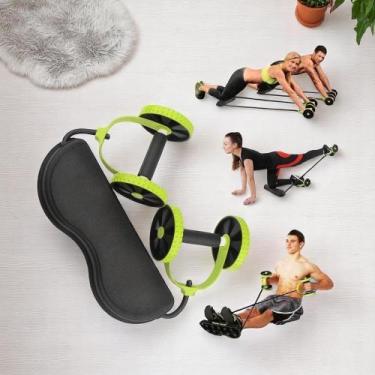 Imagem de Aparelho Ginástica Casa Fitness Barriga Equipamento Fortalecimento Tre