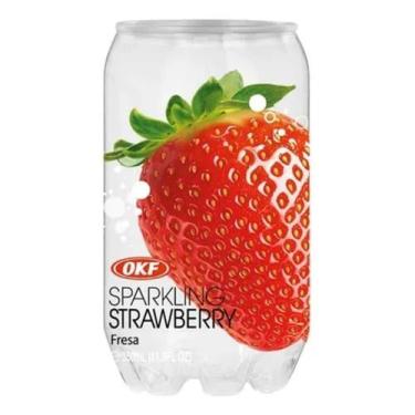 Imagem de Refrigerante Coreano Sparkling Morango OKF 350ml