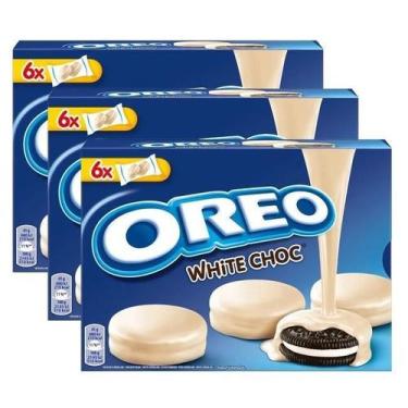 Imagem de Kit 3 Biscoito Oreo Com Cobertura De Chocolate Branco 246G