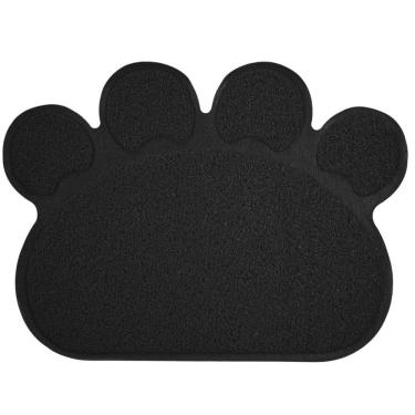 Imagem de Tapete Vinílico Pata Para Pets Cães E Gatos 45X60cm - Preto