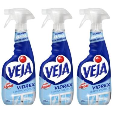 Imagem de Vidrex Limpa Vidro 500ml, 3 unidades