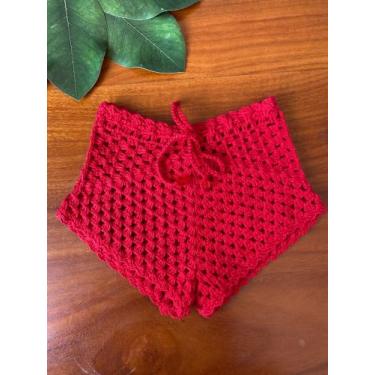 Imagem de Shorts blogueira em crochê infantil 4 anos  - @atelielanecroche