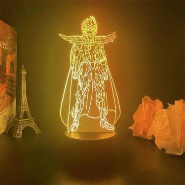 Imagem de Luz noturna USB Saint Seiya Cancer Anime Stand LED Light - Taiyuanketa