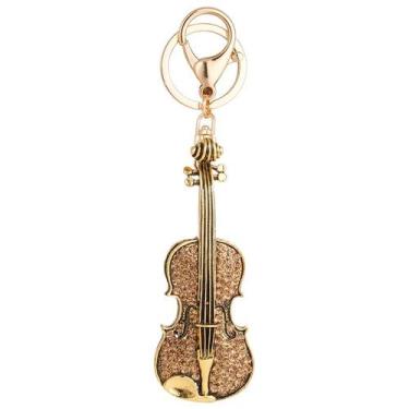 Imagem de Chaveiro Creative Violin, liga elegante banhada a ouro - Yiweisai