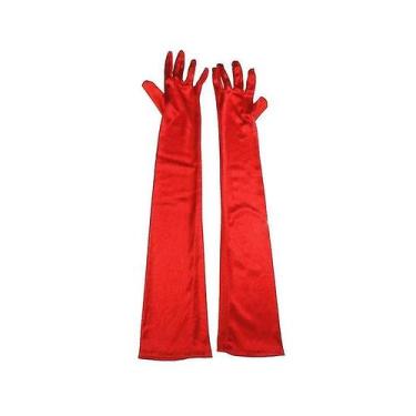 Imagem de 1 par de luvas de vestido de noite Flapper Elbow Gloves Long - Gloome 