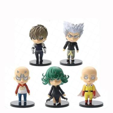 Imagem de Conjunto de bonecos One Punch Man Saitama Toy Doll 9-11 cm 0,36 kg x5 