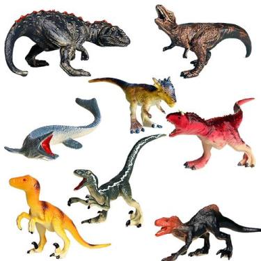 Imagem de 8 peças de brinquedo Behemoth Dinosaur Model Decoration Toy - Gloome S