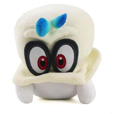 Imagem de Brinquedo de pelúcia Kirby Mario Super 20cm branco - Gloome Store