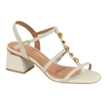 Imagem de Sandália Feminino Vizzano Branco Off Salto Bloco -, Branco, Off, 36