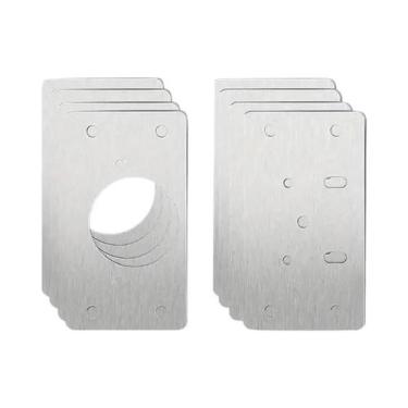 Imagem de Kit De Reparo De Dobradiças De Porta De Armário Em Aço Inoxidável 10 P