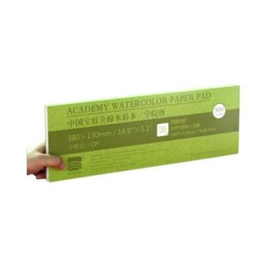 Imagem de Papel De Aquarela Premium Baohong 300G 140LB Com 20 Folhas, Livre De Á