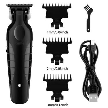 Imagem de Maquina De Cortar Cabelo Barba Acabamento Profissional - Kemei