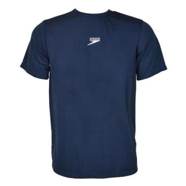 Imagem de Camisa Speedo T-shirt Essential Interlock Masculina, Marinho, GG, Masc