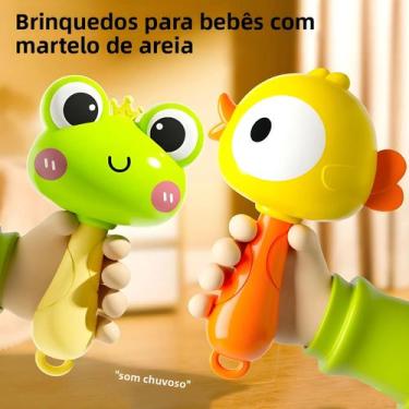 Imagem de Brinquedo Sensorial Para Recém-Nascidos: Chocalho De Desenho Animado S