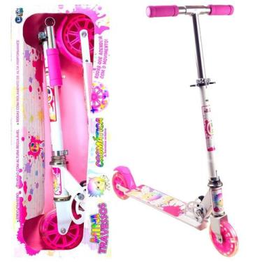 Imagem de Patinete Infantil Rodas Acendem Quando anda Até 70kg Unik PT1939 - Uni