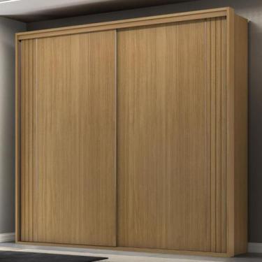 Imagem de Guarda Roupa Casal Ripado 2 Portas de Correr 100 MDF Imperium Belmax, 