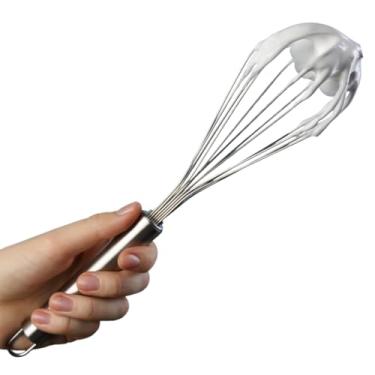 Imagem de Fouet Inox 25cm Reforçado – Batedor de Ovos Resistente com Cabo Ergonômico para Massas, Molhos e Receitas