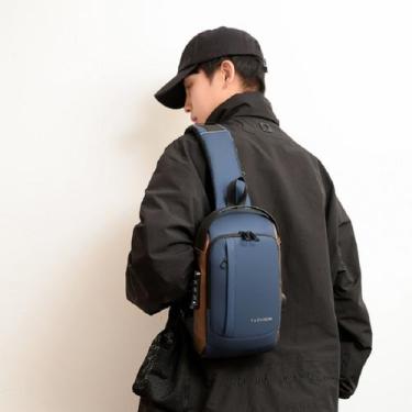 Imagem de Bolsa Transversal Pochete Peitoral Ombro Shoulder Cor AZUL - bigeterdy