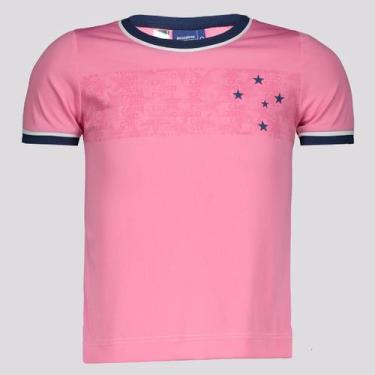 Imagem de Camisa Cruzeiro Copas Infantil Rosa - Braziline, 10 ANOS