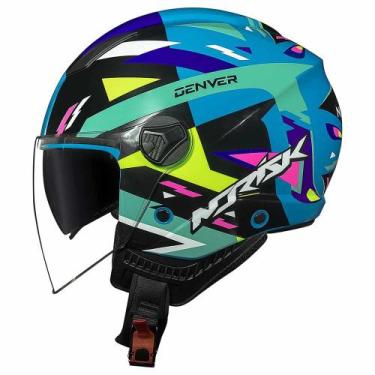 Imagem de Capacete Norisk Orion SV Denver, PRETO/VERDE, 56