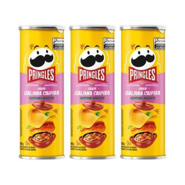 Imagem de Batata Gostinho Brazuca Pringles Galinha Caipira - 100g 3 Unidades, Fr