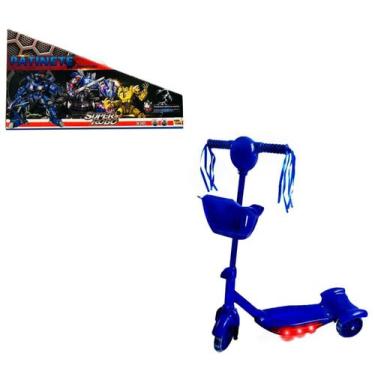 Imagem de Patinete infantil Transformers Cesto 3 Rodas com Som e Luz - Toy King